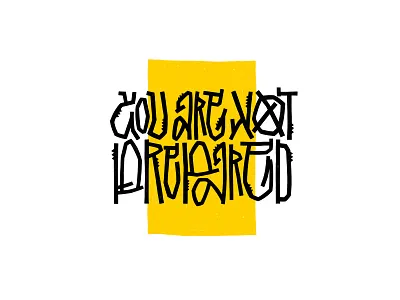 You Are Not Prepared. Lettering illustration latin lettering procreate typography world of warcraft