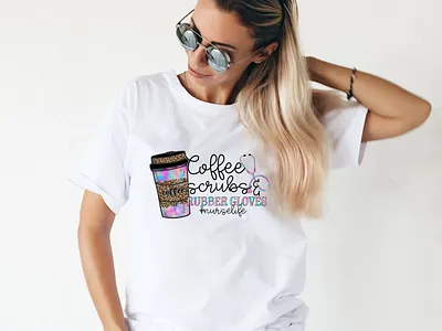 🌟🌟Coffee Scrubs & Nurse Life🌙✨ craft design design hozomarket illustration jpg nurse life png svg