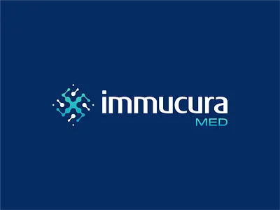 Immucura Med 3d abdullah designs branding cancer contemporary cure design health illustration instagram logo logo design logodesign logotype medical minimalist modern logo