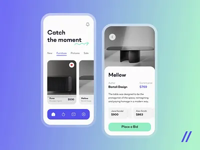 Marketplace / Auction android animation app app design app interaction auction dashboard design ecommerce fintech interaction interface ios marketplace mobile app motion online shopping ui ux