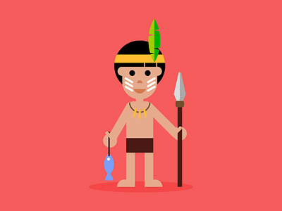 Little indian character design digital art drawing flat design graphic design illustration illustration 2d vector vector art vector graphics vector illustration