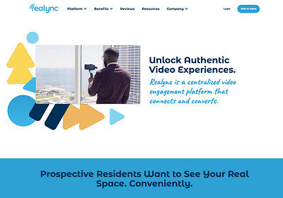 New Website Design for Realync branding graphic design ui website design