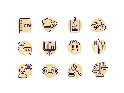 Custom Icon Library for IFSA branding custom icons graphic design icon illustration