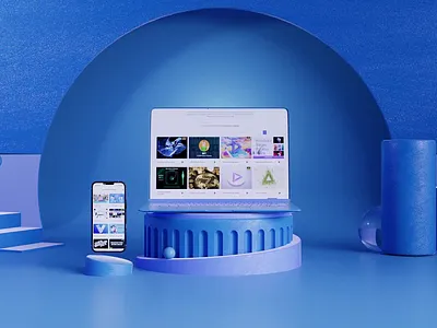 Devices 3d animation after effects animation brand animation branding cinema 4d gif logo logo animation loop motion graphics render ui ui animation