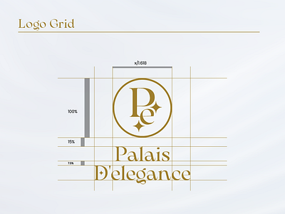 Palais D'elegance logo & brand identity design branding design grid logo