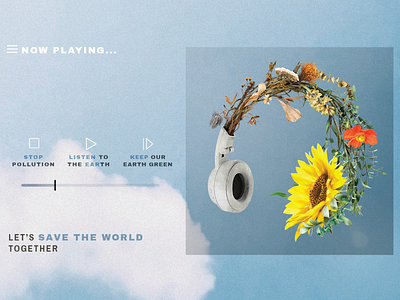 Save the World PSD Template | Earth Day Campaign Design aesthetic background aesthetic wallpaper background digital art earth day flower graphic graphic design illustration message photoshop print psd save earth save the planet stop pollution sustainable template wallpaper zero waste