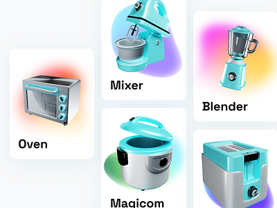 Cooking Equipment - 3D Illustration 3d 3d icon 3d illustration agency animation cooking cooking equipment culinary equipment frying pan graphic design illustration kitchecn knife mixer oven saucepan spatula utensil vector