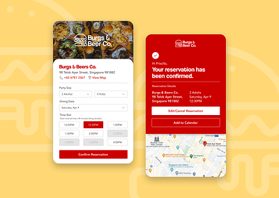 Daily UI #054 - Confirmation confirmation confirmation page confirmation page design daily ui 054 daily ui day 54 dailyui design reservation page reservation page design restaurant reservation page ui ui design web design