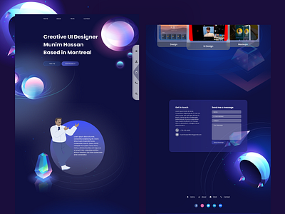 Portfolio Landing Page apps design landing page portfolio landing page ui desing web site design