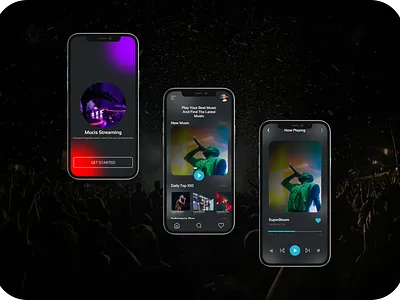 Music Design App app design ui ux