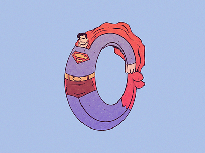 0 - Superman 36 days of type art cartoon character character design clark kent dc comics drawing illustration superhero superman