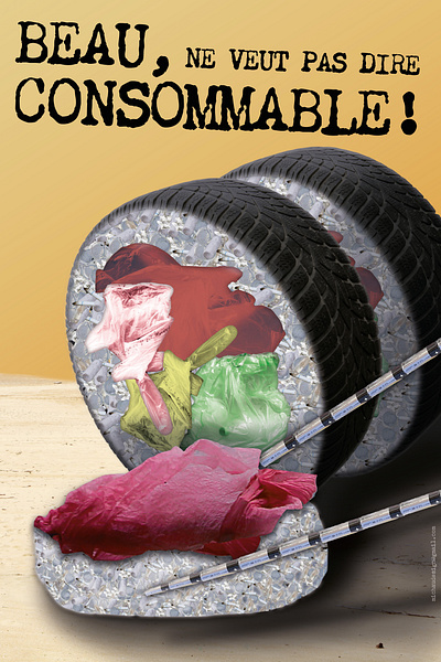 Trash sushis for the Earth day art collage concept earth earth day food humor illustration illustrator photo photoshop pollution poster sushi trash