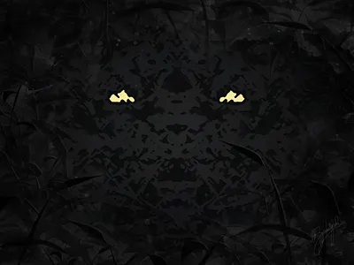 Eye of the Night abstract abstract art art print backdrops backgrounds creature dark design forest hidden illustration jungle mysterious print prints scary t shirt tiger woods