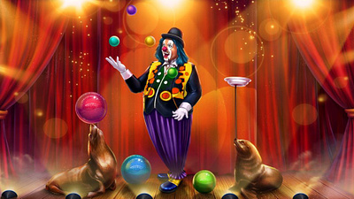 Circus themed slot game background background background design background illustration background image background slot circus illustration circus slot circus themed gambling game art game design graphic design illustration slot design slot game background