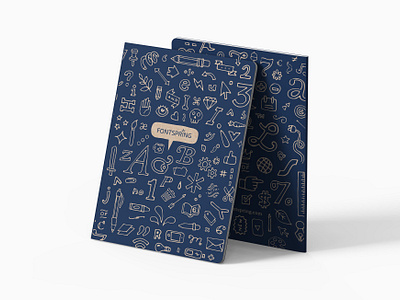 Fontspring Scout Book design doodles fontspring giveaways illustration notebook print rewards scout books