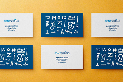 Fontspring letterpress business cards business card embossed fonts fontspring letterpress print typography
