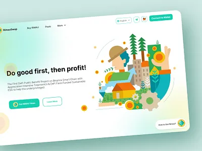 Swap Design 2d illustration crypto cryptocurrency earn exchange finance illustration landing landing page social impact sustainable swap token trade ui ux web website