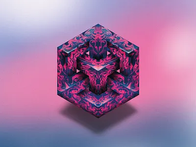 Geometric Paradox abstract geometric gradient illustration paradox vector