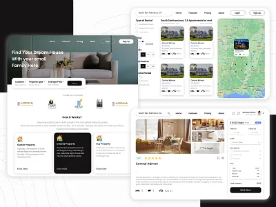 Real Estate Web design app branding design graphic design real estate real estate web real estate website ui ui design ux