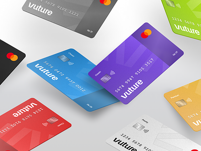 VUTURE - Bank Card agency bank bank card brand branding card design design finance financial graphic design illustration logo mockup slabpixel ui vector