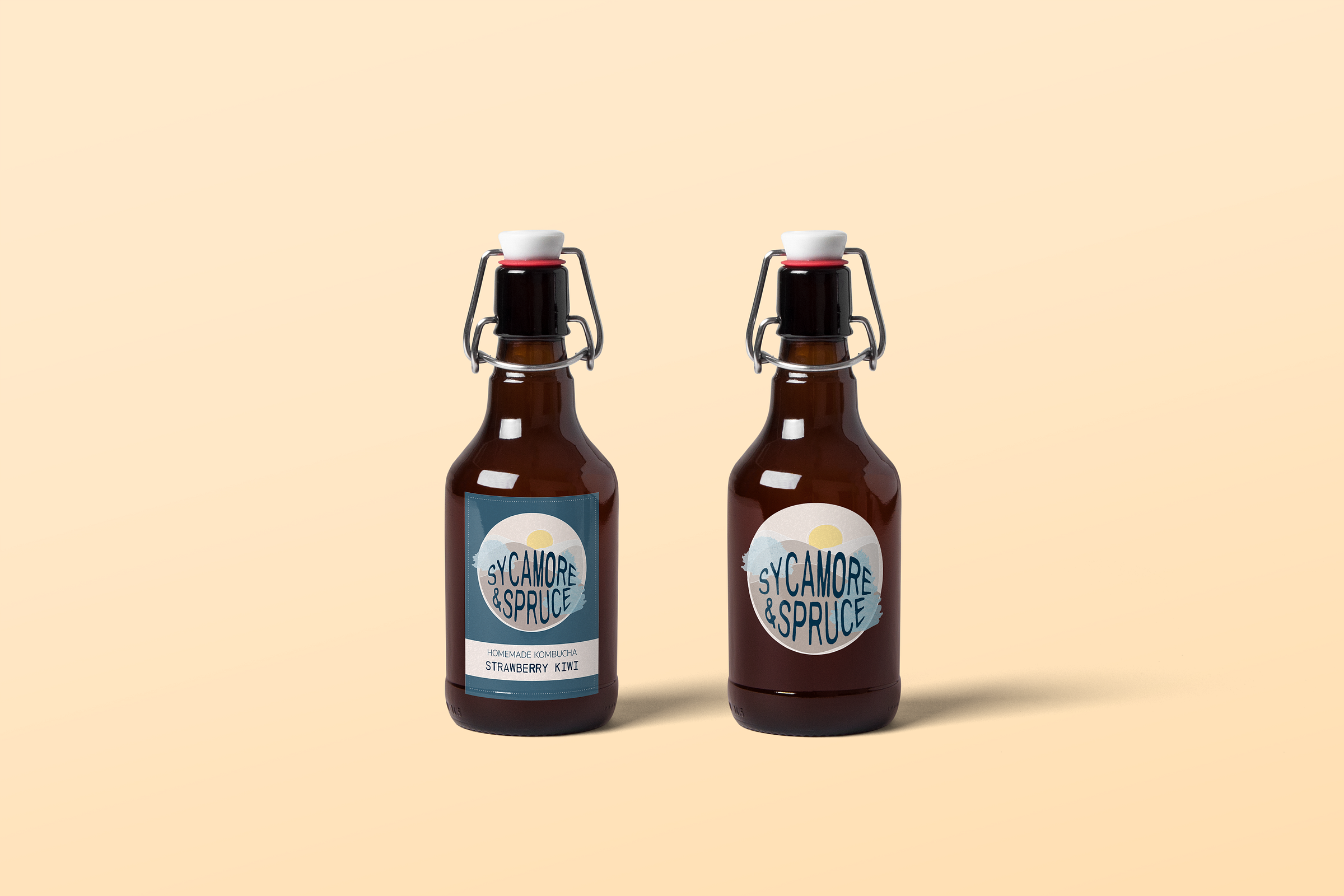 Kombucha Bottle Branding by Beth Whelan on Dribbble