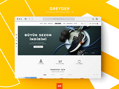 Greyder E-commerce Redesign 2021 / 22 design dribble ecommerce ecommerce website greyder ui ux web design website