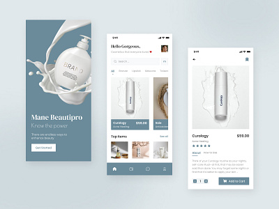 Beauty Product App app beautyapp beutyproductapp design productapp ui ux