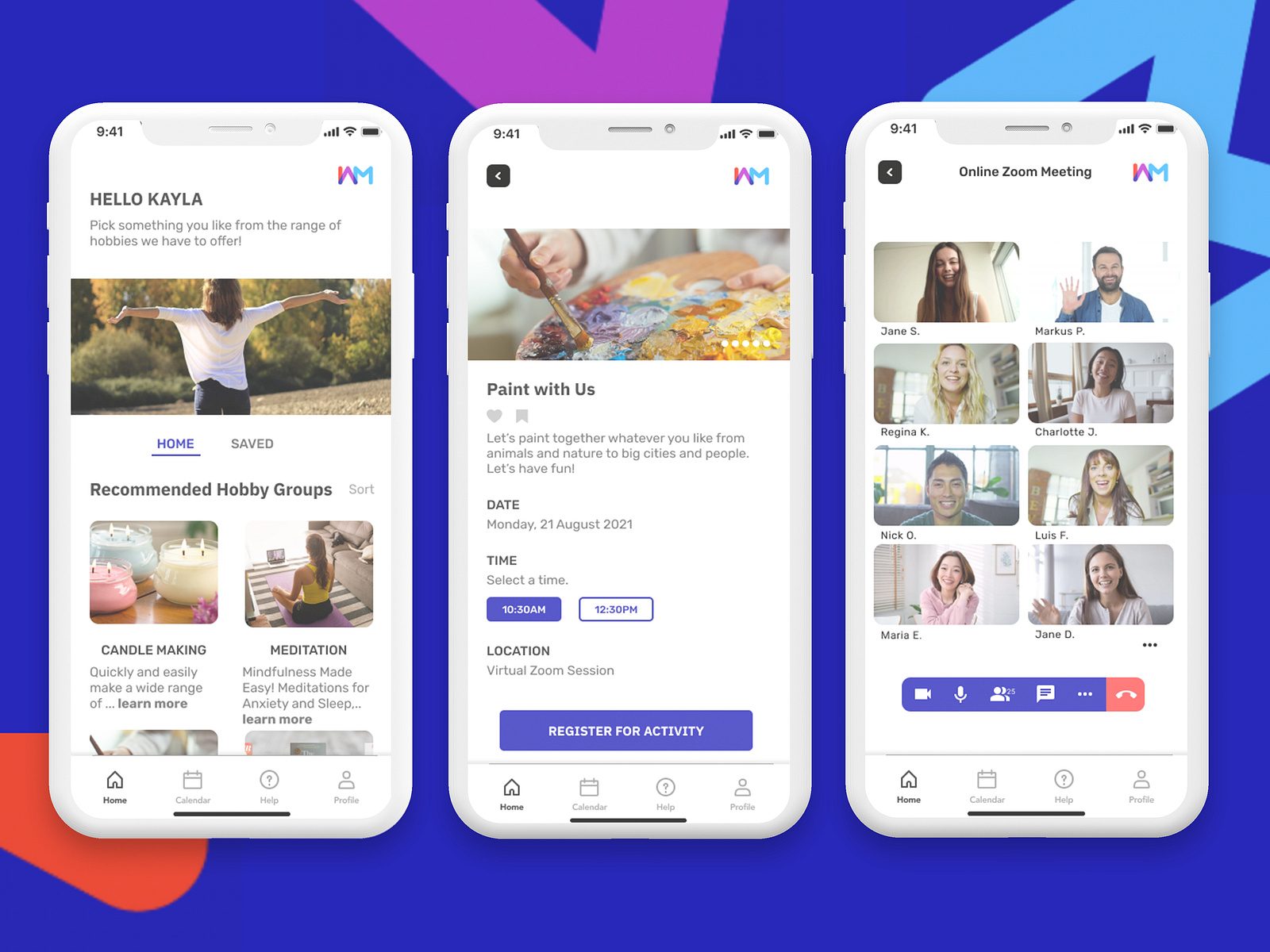 Hobby Groups Mobile App by Anna Shestova on Dribbble