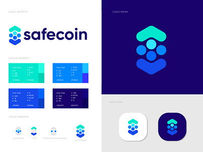 Branding Identity Design for Safecoin a b c d e f g h i j k l m n app brand brand identity brand identity designer branding brandmark crypto coin icon identity illustration logo logo design logo designer logotype mark minimal o p q r s t u v w x y z symbol typography