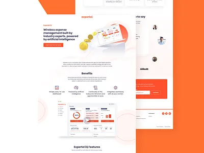 expertel - landing page branding design graphic design landing page logo ui ux web website