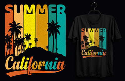 Retro Summer T-shirt Design. custom tshirt