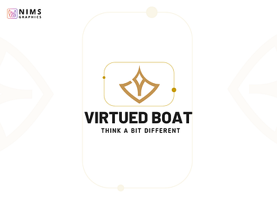 VIRTUED BOAT: Online School Logo Design adobe app best designer in ctg brand identity branding company logo design dribbble food logo graphic graphic design illustration logo logo design modern photoshop typography ui ux vector