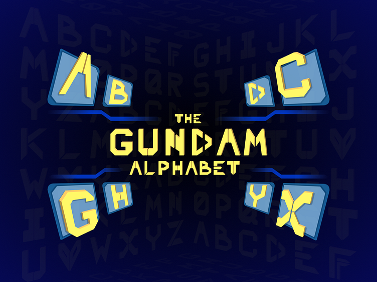 Gundam Alphabet Font by Panuwish Pratoomvieng on Dribbble