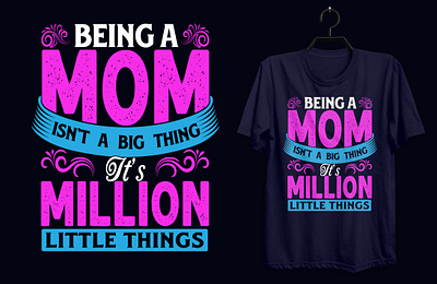 Mother Typography T-shirt Design. custom tshirt