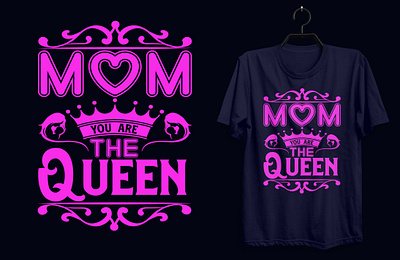 Mother Typography T-shirt Design. custom tshirt