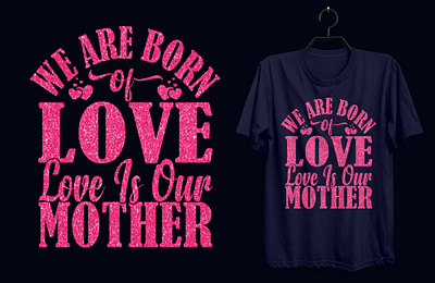 Mother Typography T-shirt Design. custom tshirt