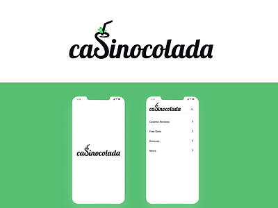 Casino Colada - Logo concept affiliate casino cocktail colada cooktail elegance fresh igaming