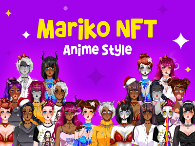 Mariko NFT Collection | Anime Style NFT anime artist anime cartoon anime nft character crypto art digital art exotic nft girl nft illustration artist mariko nft nft art nft artist nft collection nft creator nft designer nft generative art nft illustration non fungible token shallunarula