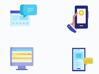Customer Rating Animations For Website And Mobile App animation customer design feedback good review graphic design illustration json logo lottie lottie animation motion graphics notification rating review ui web animation website