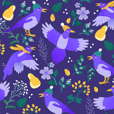 Winter pattern editorial editorial illustration graphic design illustration print