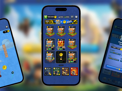 Mobile game ai animation design game illustration mobile ui ux