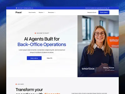 Phacet - Homepage design ai tool branding design phacet website