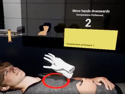 VR CPR Oculus ux design virtual reality