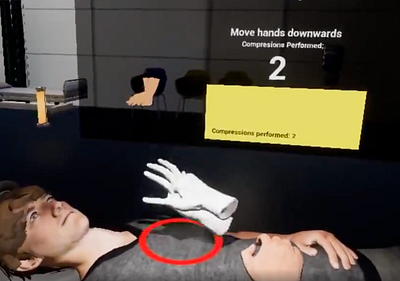 VR CPR Oculus ux design virtual reality