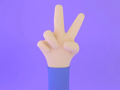 3D Peace Sign 3d 3d art 3d illustrations 3d object blender c4d design graphic design illustration logo