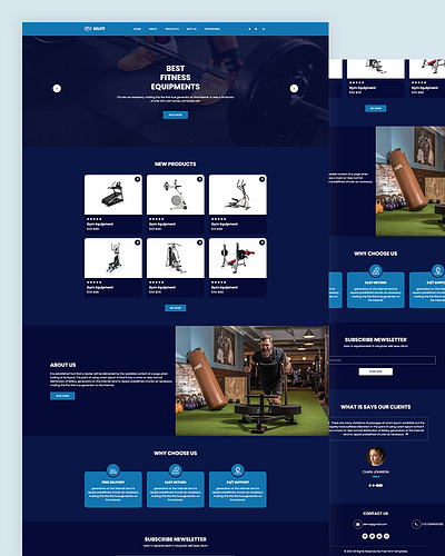 Selfit bootstrap boxing css fitness fitness equipment html5 responsive template