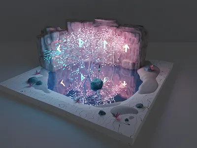 Меч короля Артура в 3D 3d 3д модель graphic design артур блендер блендер 3д горы дерево игры компьютерные игры король артур локация локация в игре меч моделлирование неон озеро оружие пк фэнтези