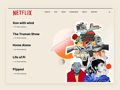 Movie- Landing Page - #DAILYUI 3 ：） daily 100 challenge ui