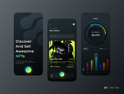 NFT Marketplace App 3d app bitcoin blockchain crypto exchange crypto wallet cryptoart design ethereum futuristic marketplace neumorphism nft nft ui nft uiux nftart trade trending ui uiux