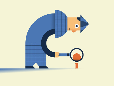 Sherlock Holmes adobe best character crime cute design detective digital draft dribbble flat illo illustration illustrator investigate magnifying minimal sherlock holmes shot vector